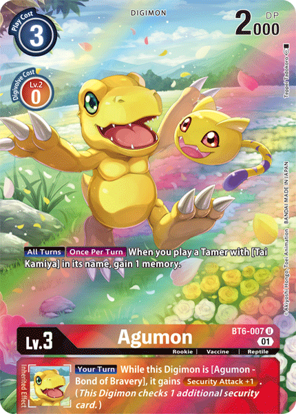 Agumon [BT6-007] (Alternate Art) [Double Diamond]  Dungeons & Javas