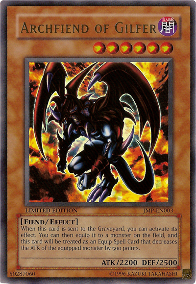 archfiend monsters Archfiend of Gilfer [JMP-EN003] Ultra Rare – Dungeons & Javas