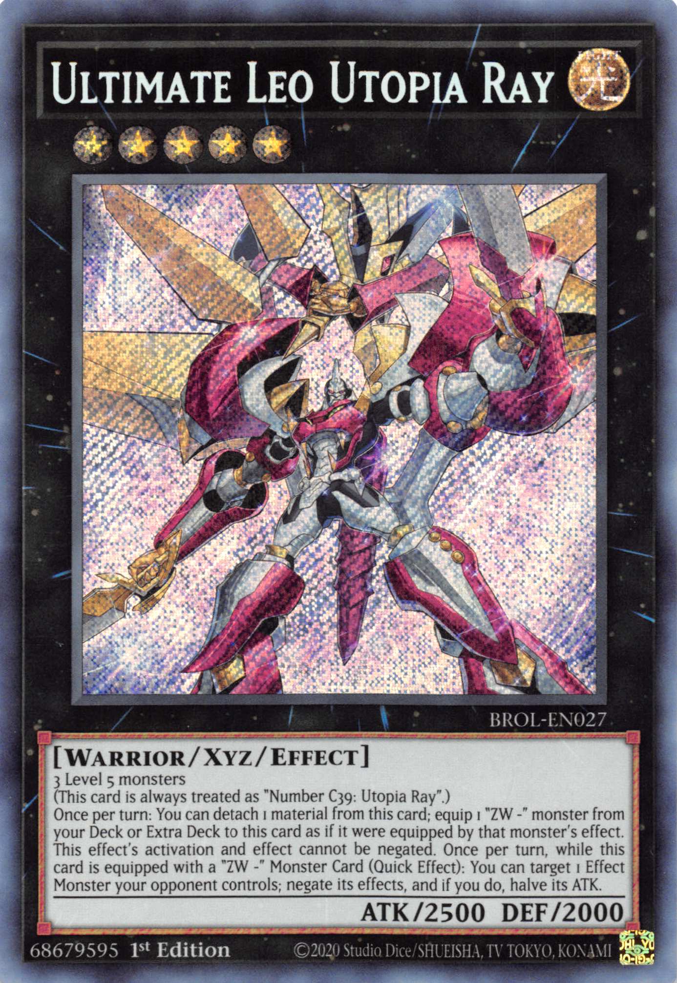 Ultimate Leo Utopia Ray [BROL-EN027] Secret Rare – Dungeons & Javas