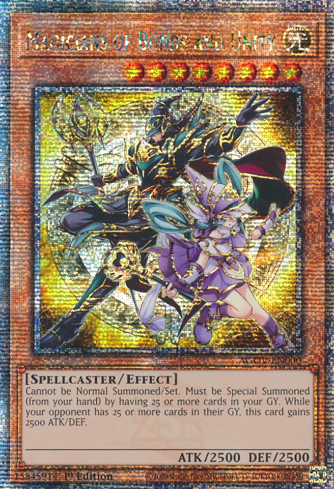 Magicians of Bonds and Unity (Quarter Century Secret Rare) [AGOV-EN000 – Dungeons & Javas