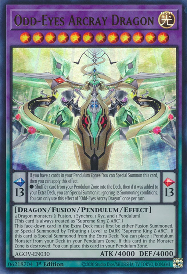 Odd-Eyes Arcray Dragon [AGOV-EN030] Ultra Rare  Dungeons & Javas