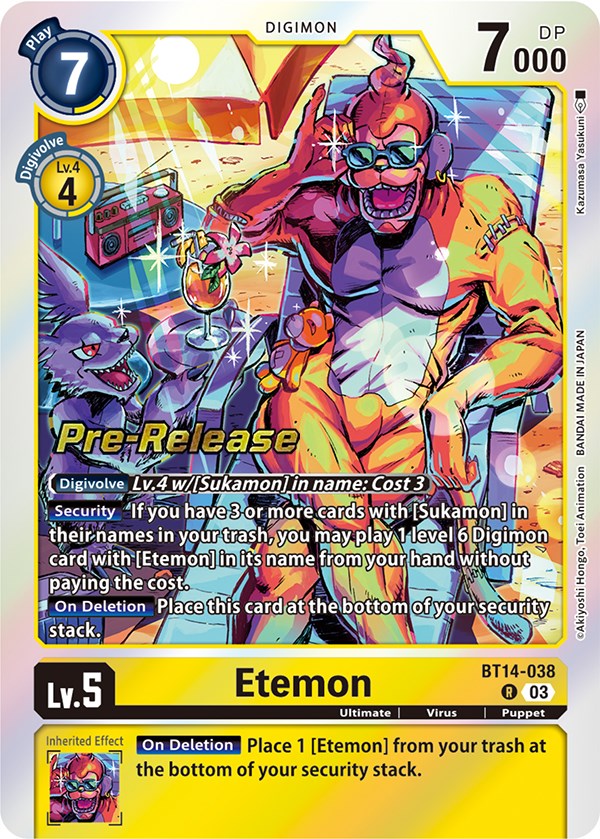 Etemon [BT14-038] [Blast Ace Pre-Release Cards] – Dungeons & Javas