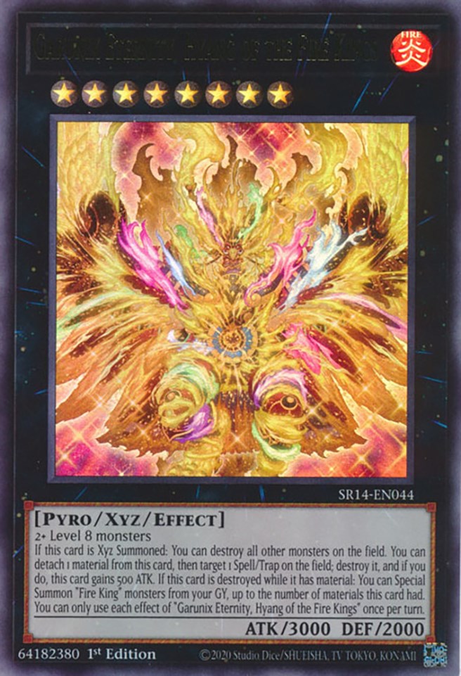 fire king yugioh cards YuGiOh Structure Deck: Fire Kings Ultra Rare Fire King High Avatar Kirin SR14-EN002