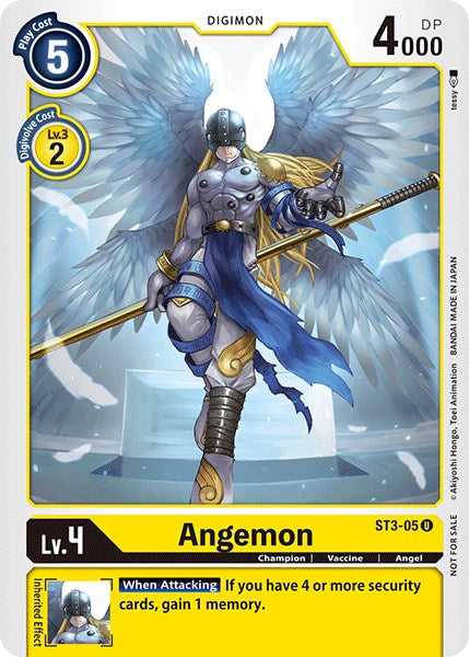 digimon angemon card Game - BT14 - Blast Ace - - (Alternative Art) Features the rare Uncommon Angemon card from the Digimon Trading Card Game Digimon CCG Angemon - Infernal