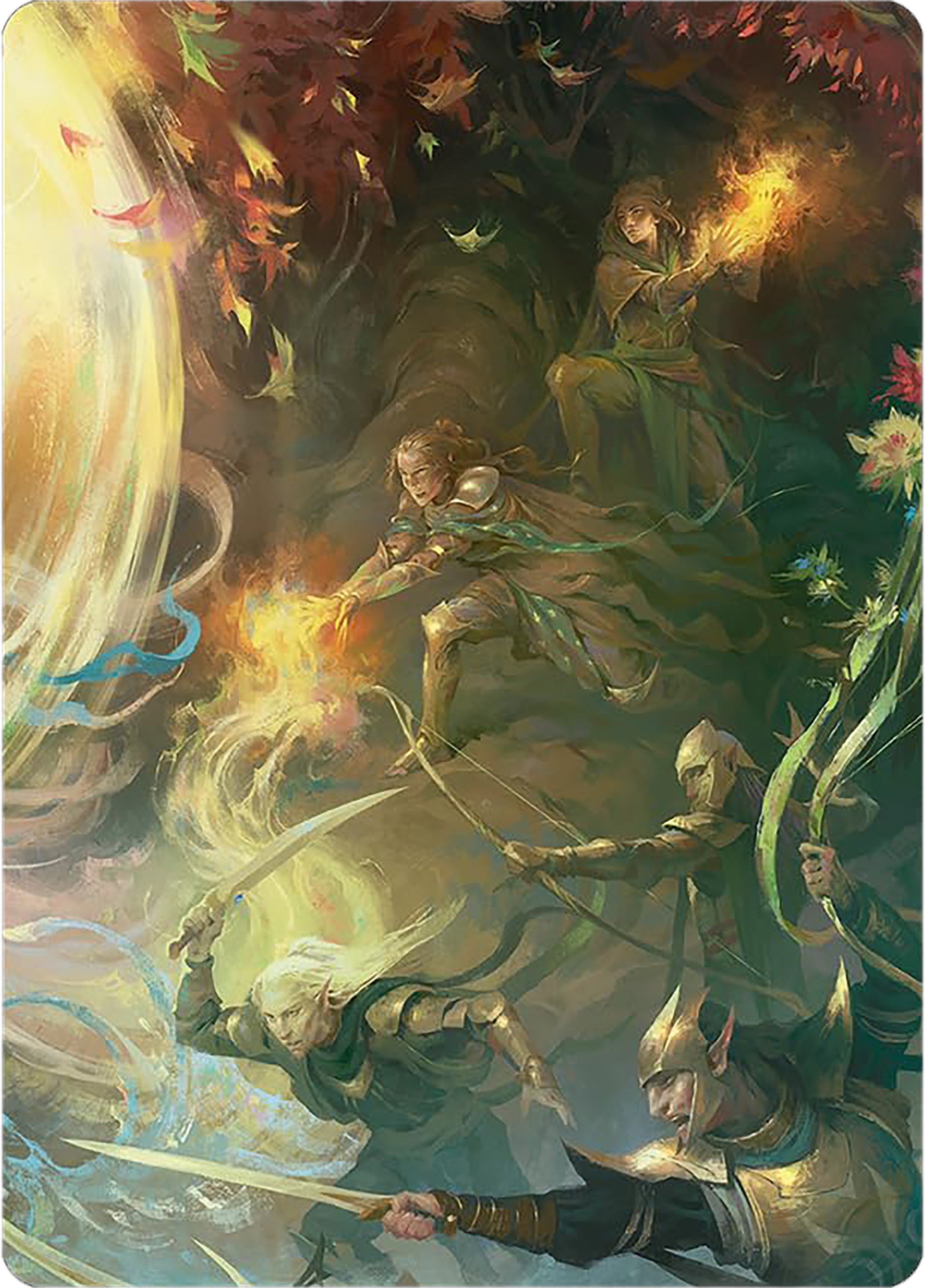 Rally the Galadhrim Art Card [The Lord of the Rings: Tales of Middle-e –  Dungeons & Javas
