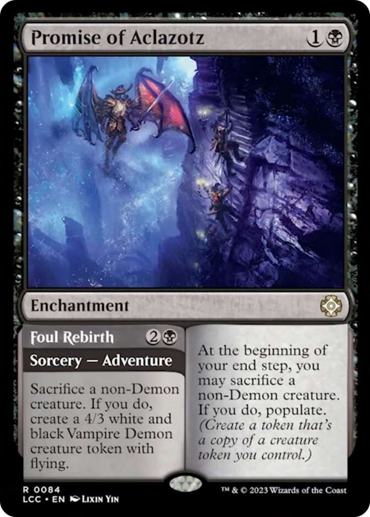 Promise of Aclazotz // Foul Rebirth [The Lost Caverns of Ixalan Comman –  Dungeons & Javas