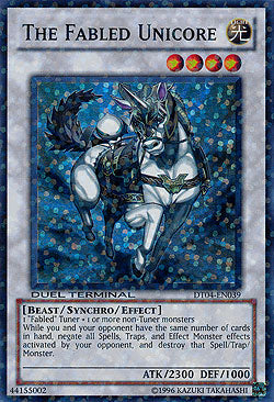 The Fabled Unicore [DT04-EN039] Super Rare – Dungeons & Javas
