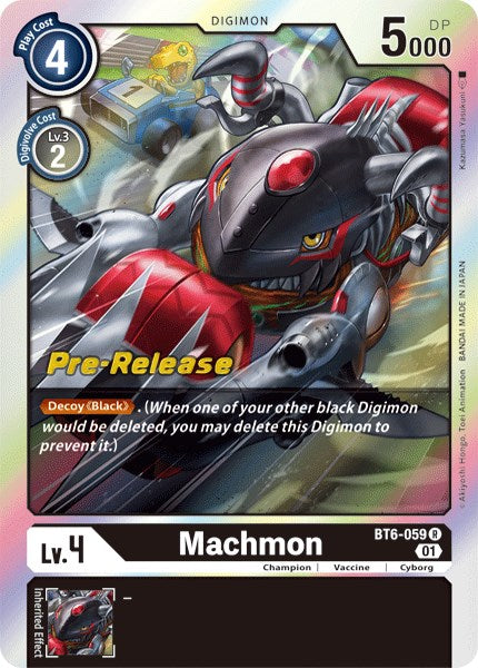 Machmon [BT6-059] [Double Diamond Pre-Release Cards]  Dungeons & Javas