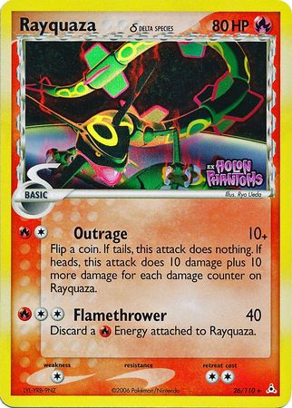 Rayquaza (26/110) (Delta Species) (Stamped) [EX: Holon Phantoms