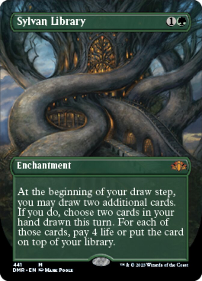 Sylvan Library (Borderless Alternate Art) [Dominaria Remastered] – Dungeons  & Javas