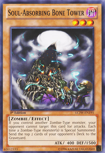 yugioh soul absorbing bone tower deck YU-GI-OH! - Soul-Absorbing (LCJW-EN195) - Togo Soul-Absorbing Bone Tower [SD2-EN009] Common