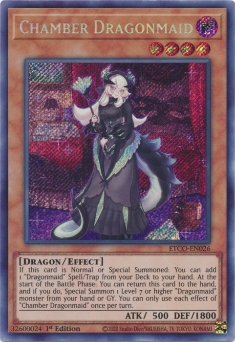 yugioh dragonmaid deck for sale Chamber Dragonmaid [ETCO-EN026] Secret Rare – Dungeons & Javas
