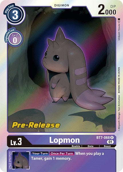 Lopmon [BT7-068] [Next Adventure Pre-Release Cards]  Dungeons & Javas