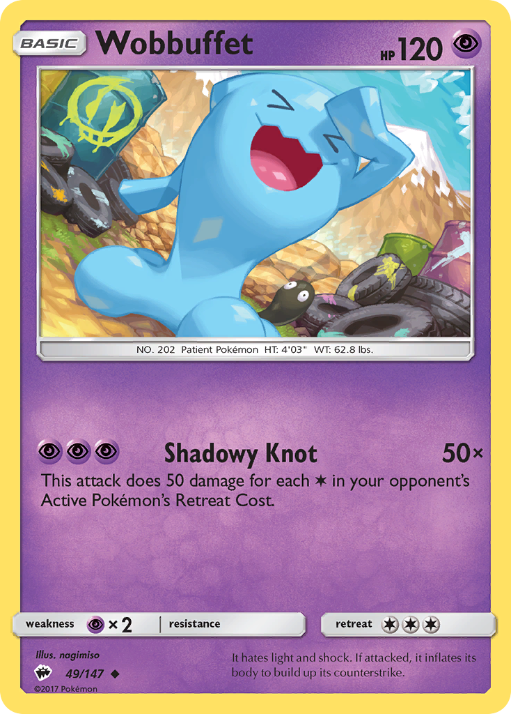 Wobbuffet (49/147) [Sun & Moon: Burning Shadows] – Dungeons & Javas