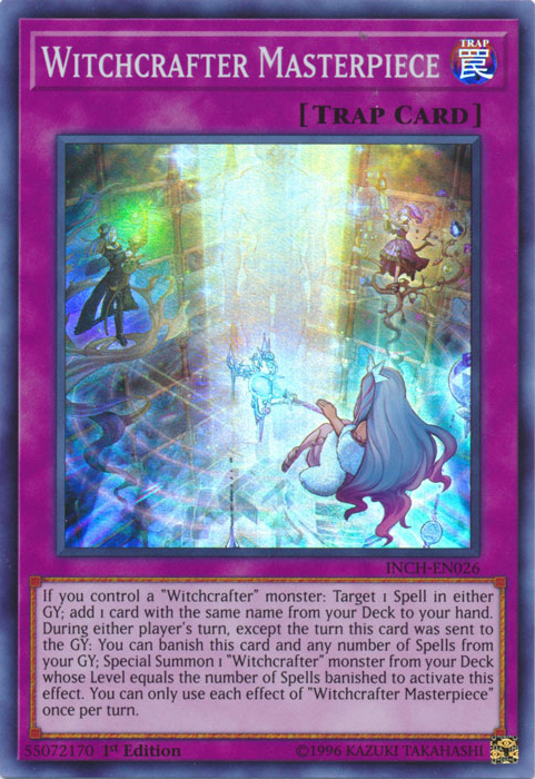 yugioh witchcrafter cards Yu-Gi-Oh! - Bystreet - INCH-EN024 - Secret Rare - 1st Edition You can only use 1 Witchcrafter Creation effect per turn Yugioh Card Witchcrafter Holiday DBIC-KR021