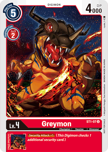 Greymon [ST1-07] (Alternate Art) [Starter Deck: Gaia Red