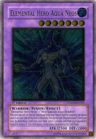 Elemental Hero Aqua Neos [POTD-EN031] Ultimate Rare – Dungeons & Javas