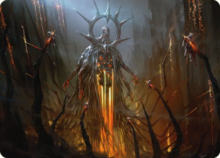Solphim, Mayhem Dominus Art Card [Phyrexia: All Will Be One Art Series Dungeons & Javas Solphim, Mayhem Dominus Art Card [Phyrexia: All Will Be One Art Series Dungeons & Javas
