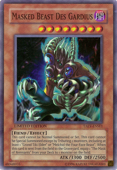 yugioh masked beast deck The Beast" Reviews and Rating Score in Japan Masked Beast Des Gardius