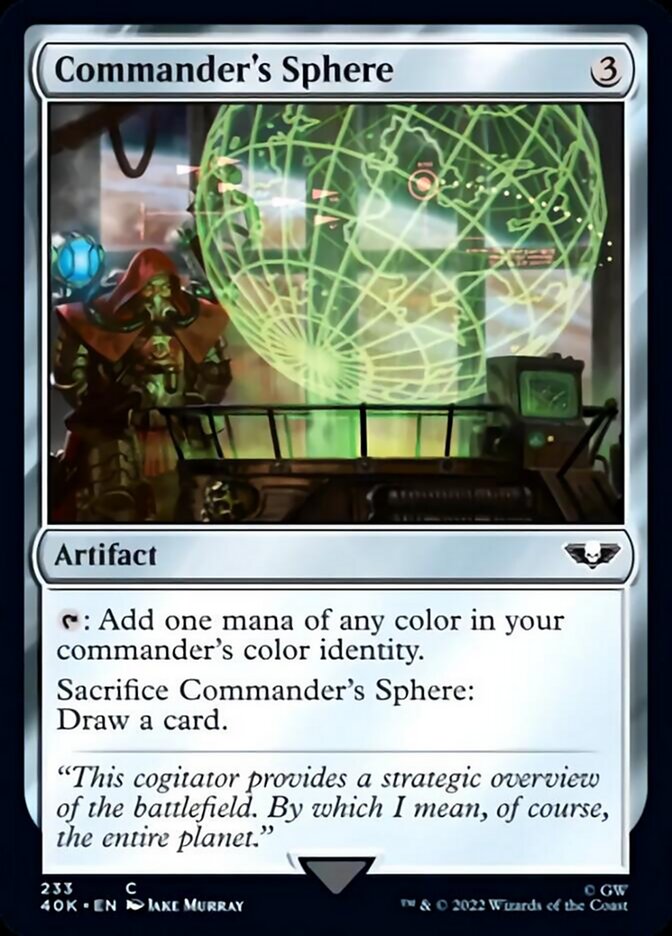Commander's Sphere (233) (Surge Foil) [Warhammer 40,000] – Dungeons & Javas