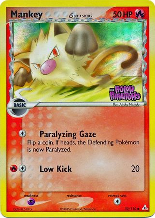 mankey pokemon card value Mankey (70/110) (Delta Species) (Stamped) [EX: Holon Phantoms] – Dungeons &  Javas