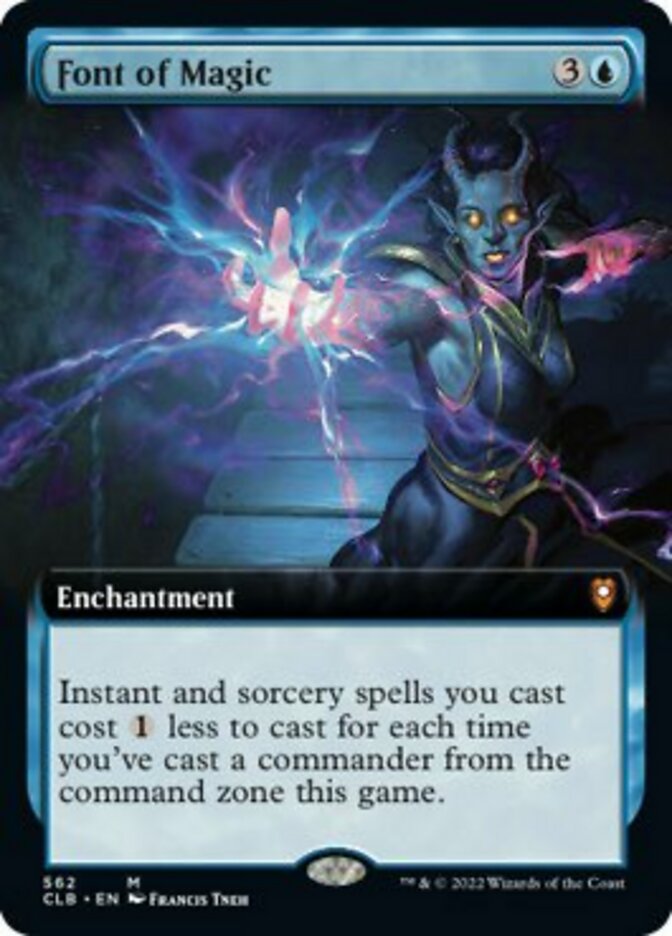Font of Magic (Extended Art) [Commander Legends: Battle for Baldur's G –  Dungeons & Javas