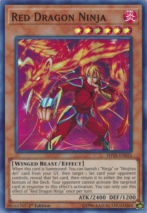ninja yugioh deck Red Dragon Ninja [SHVA-EN025] Super Rare – Dungeons & Javas