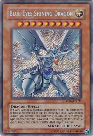 Blue-Eyes Shining Dragon [RP02-EN096] Secret Rare – Dungeons & Javas