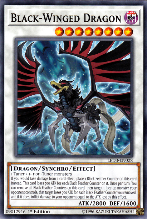 dark dragon yugioh cards Black-Winged Dragon [LED3-EN028] Common – Dungeons & Javas