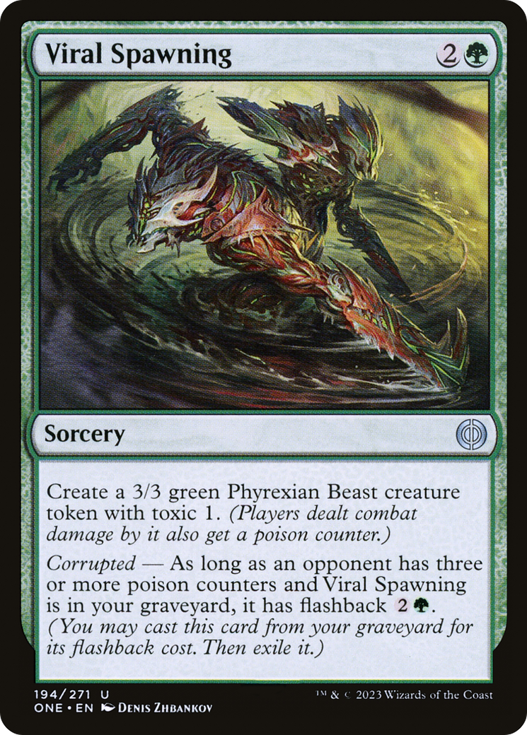 phyrexia mtg cards Viral Spawning [Phyrexia: All Will Be One] – Dungeons & Javas
