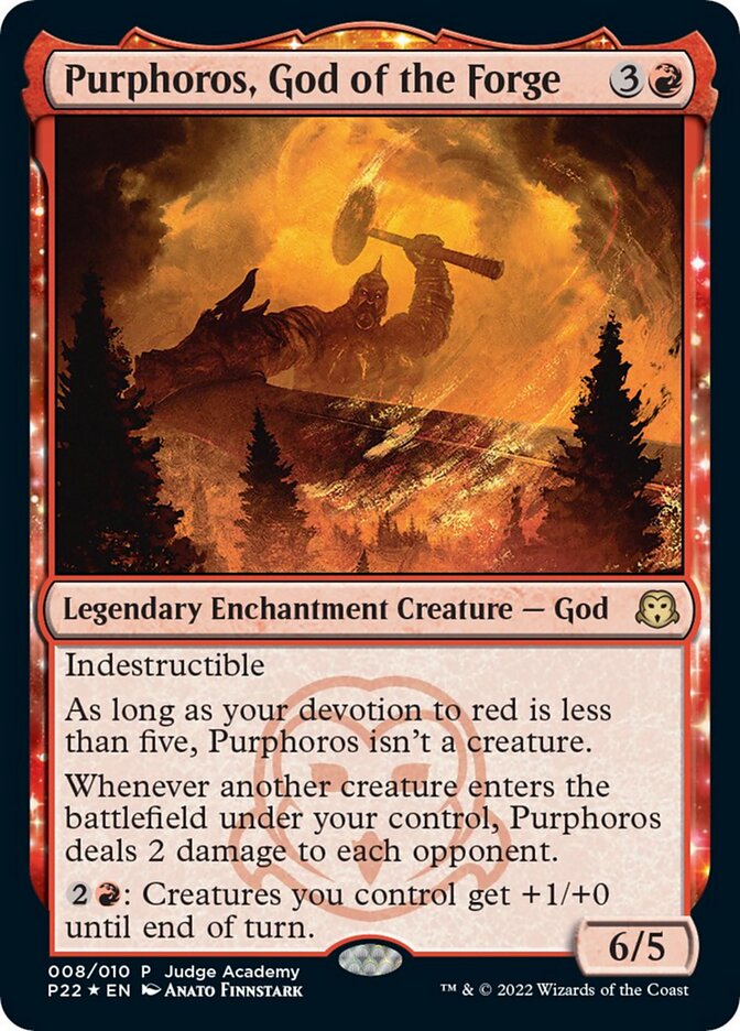 Purphoros, God of the Forge [Judge Gift Cards 2022] – Dungeons & Javas