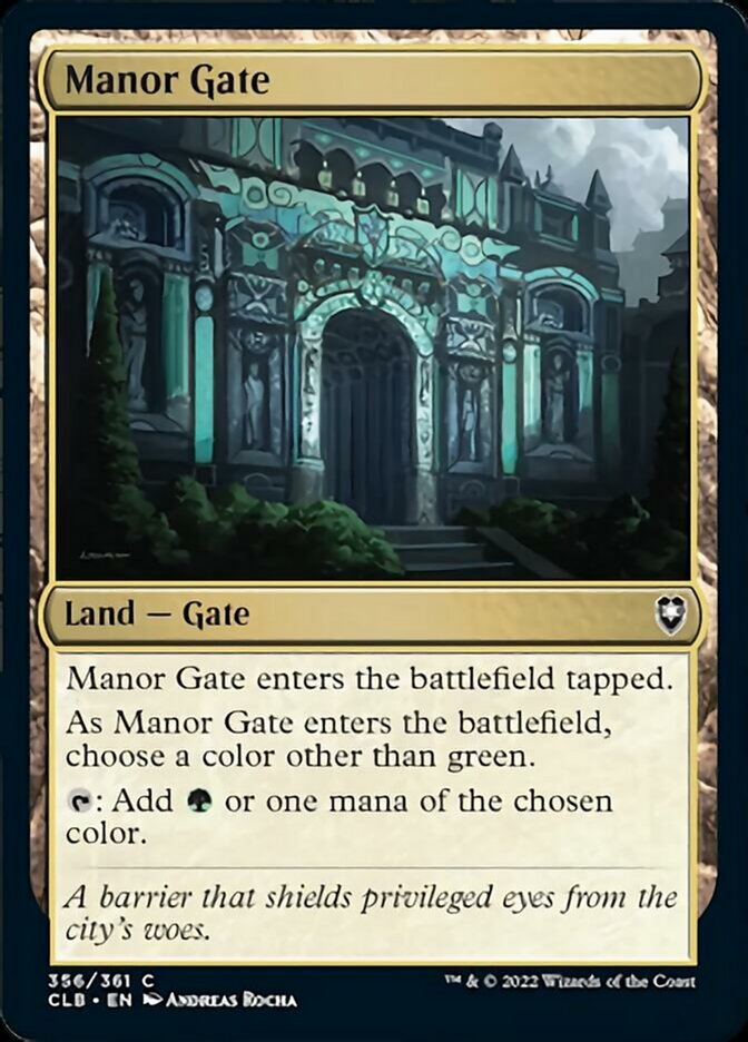 Manor Gate [Commander Legends: Battle for Baldur's Gate] – Dungeons & Javas