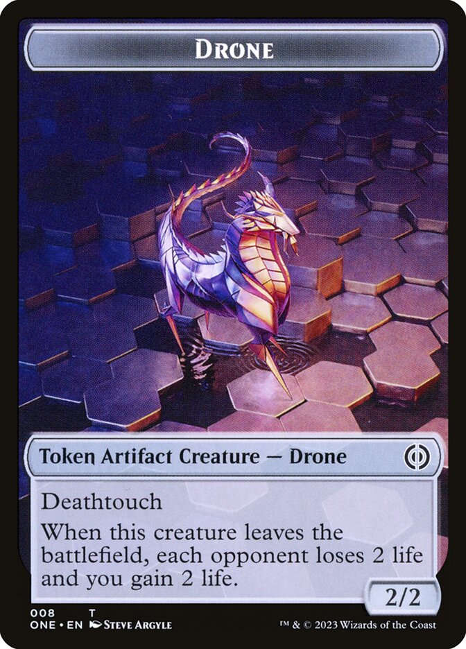 Phyrexian Mite (012) // Drone Double-Sided Token [Phyrexia: All Will B –  Dungeons & Javas