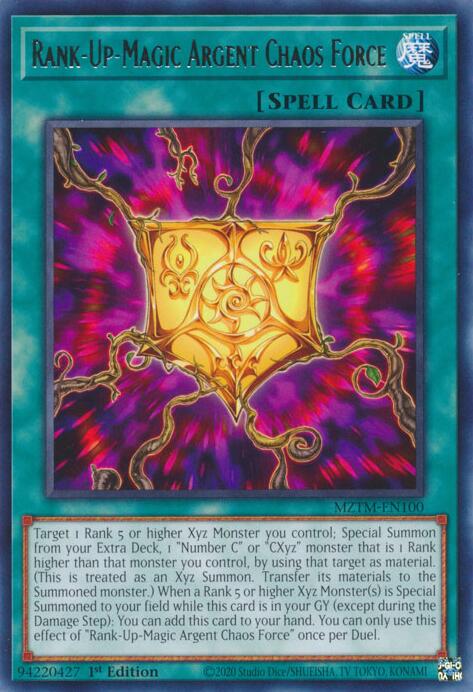 Rank-Up-Magic Argent Chaos Force [MZTM-EN100] Rare
