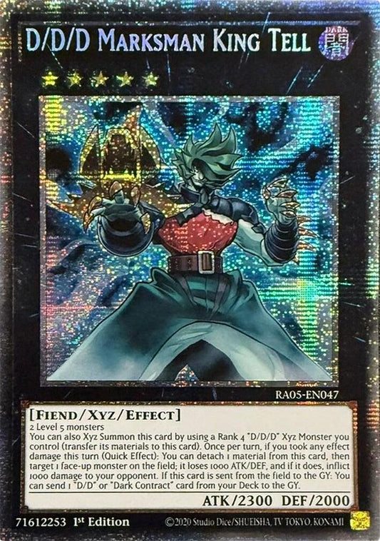 D/D/D Marksman King Tell (Starlight Rare) [RA05-EN047] Starlight Rare