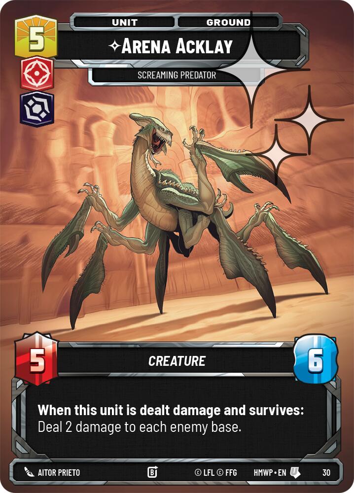 Arena Acklay - Screaming Predator (30) (Foil) (30) [Homeworlds: Weekly Play]