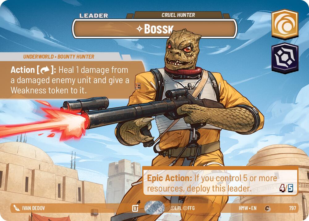 Bossk - Cruel Hunter (797) (Showcase) (797) [Homeworlds]