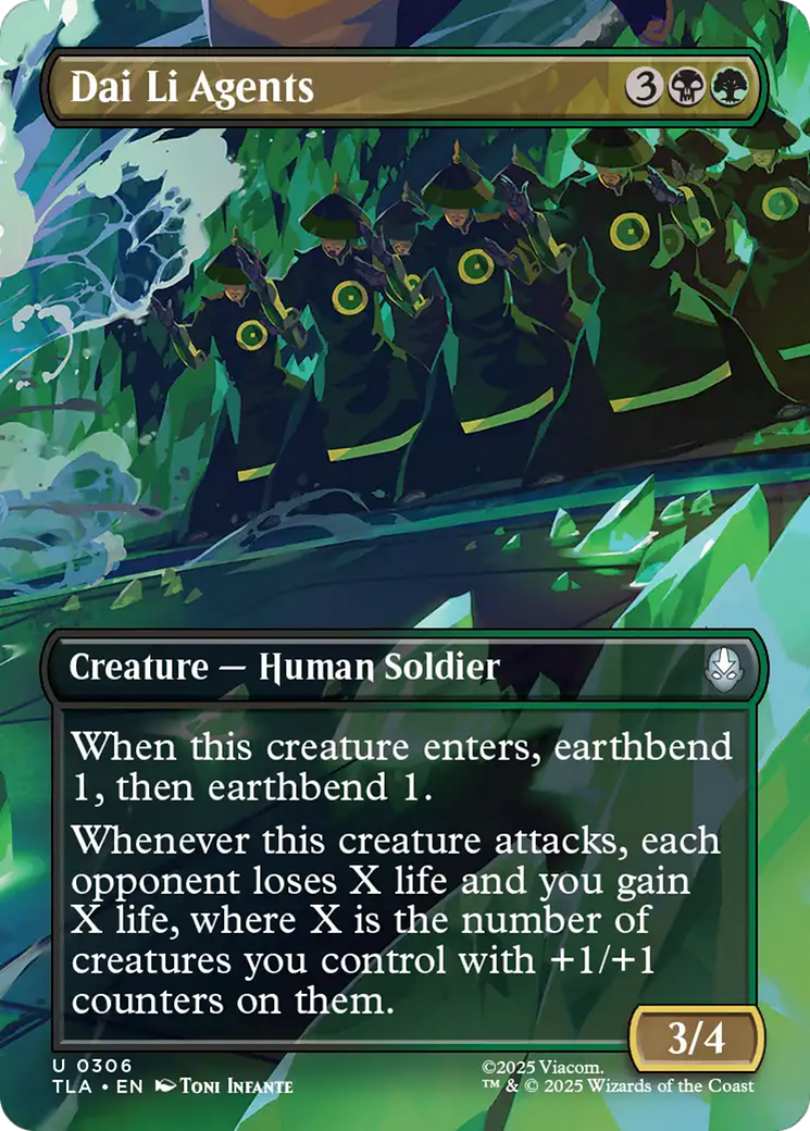 Dai Li Agents (Borderless) [Avatar: The Last Airbender]