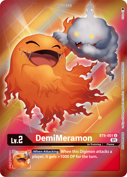 DemiMeramon [BT6-001] (Alternative Art - Box Topper) [Double Diamond]
