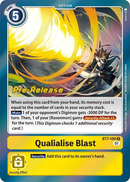 Qualialise Blast [BT7-100] [Next Adventure Pre-Release Cards]