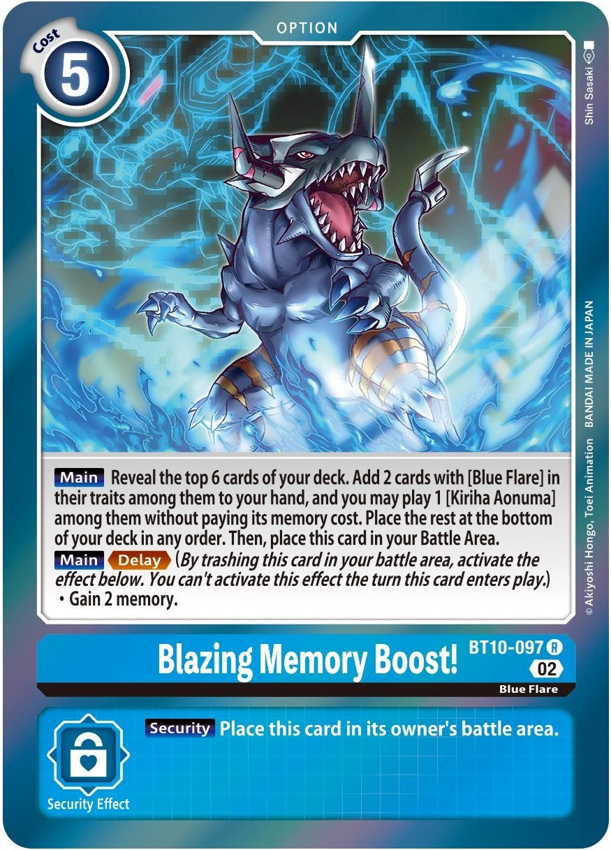 Blazing Memory Boost! [BT10-097] [Xros Encounter]