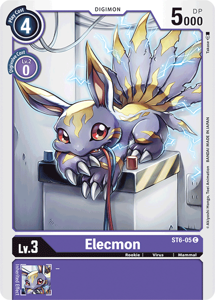 Elecmon [ST6-05] [Starter Deck: Venomous Violet]
