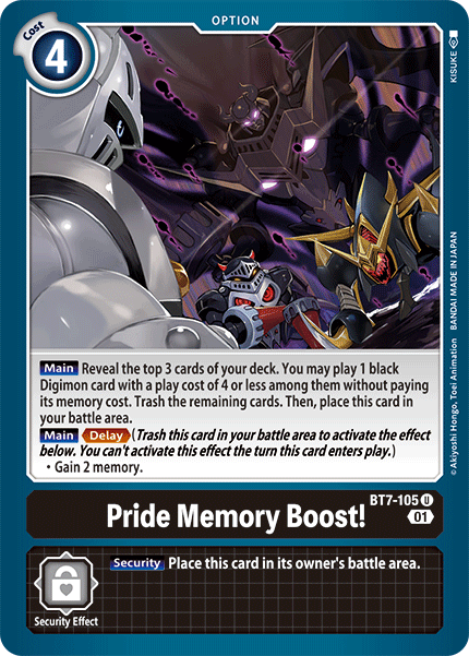Pride Memory Boost! [BT7-105] [Next Adventure]