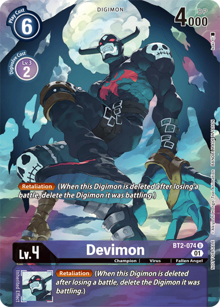 Devimon [BT2-074] (Alternate Art) [Release Special Booster Ver.1.0]