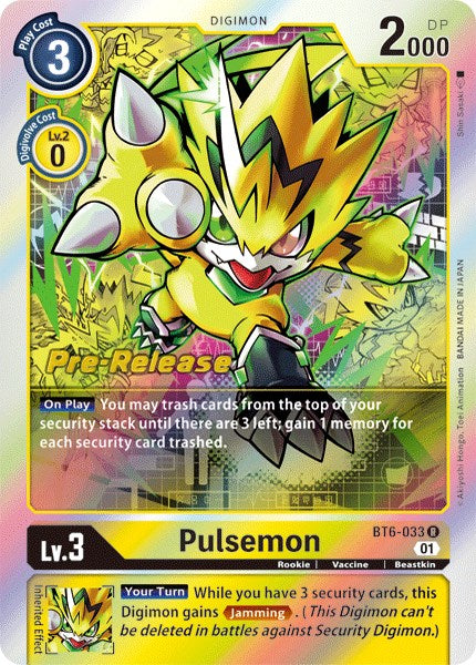 Pulsemon [BT6-033] [Double Diamond Pre-Release Cards]