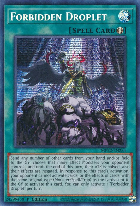 Forbidden Droplet [MP22-EN254] Prismatic Secret Rare – Dungeons & Javas