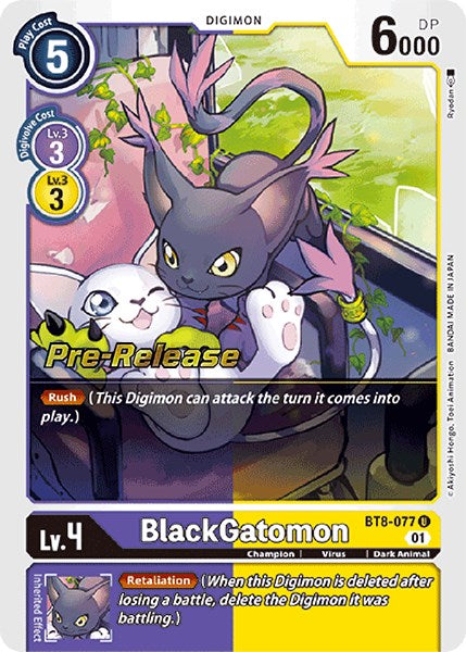 BlackGatomon [BT8-077] [New Awakening Pre-Release Cards]