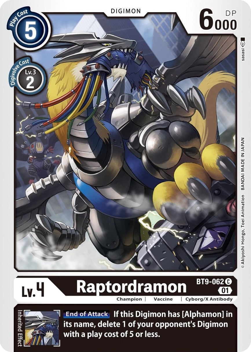 Raptordramon [BT9-062] [X Record]