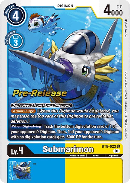 Submarimon [BT8-023] [New Awakening Pre-Release Cards]