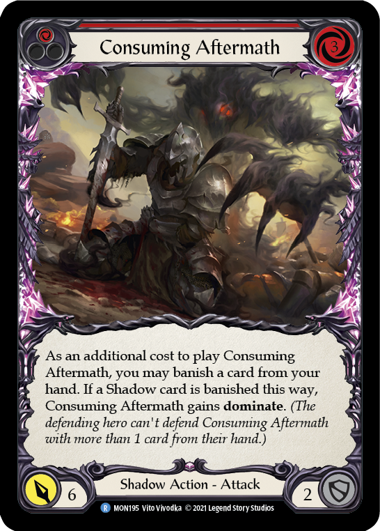 Consuming Aftermath (Red) [MON195] (Monarch)  1st Edition Normal